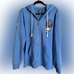 ROOTS CANADA Vintage Look Full Zip with Embroidered Patches